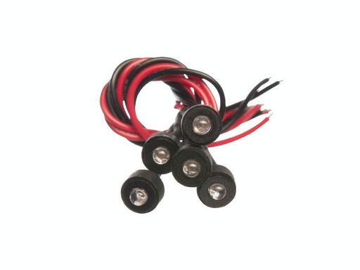 Miniature Led Lamps Blue 3V With Wired Lead - 20 Pz