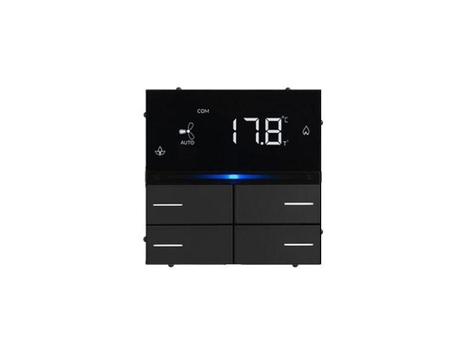 KNX temperature controller LITE 8-fold – black