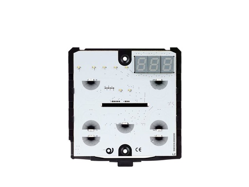 KNX room temperature controller Humidity, 3-module – black