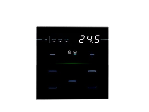 Room Thermostat Cover Line RGB – black