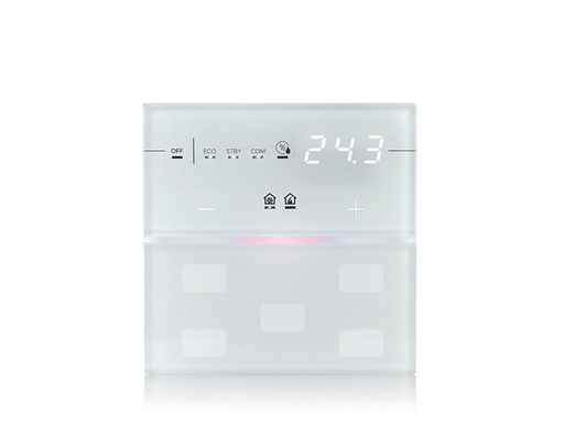 Custom Double Glass - Residential Display - White