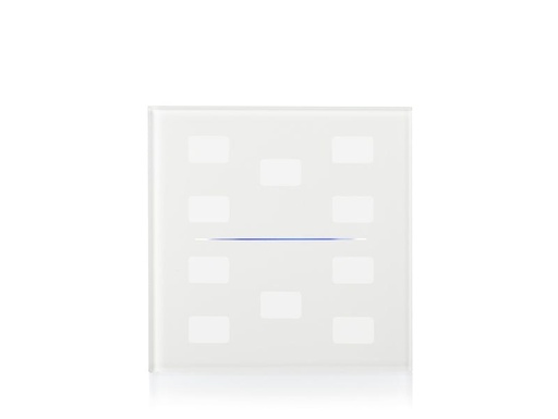KNX Touch Sensor Cover GLASSPAD Line 10-speed, Single, Custom – white