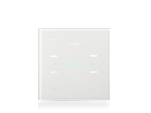 KNX push sensor cover GLASSPAD Line 10-speed, single – white