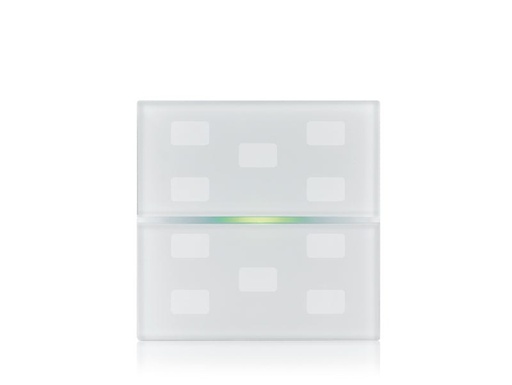KNX touch sensor cover GLASSPAD Line 10-speed, Double, Custom – white