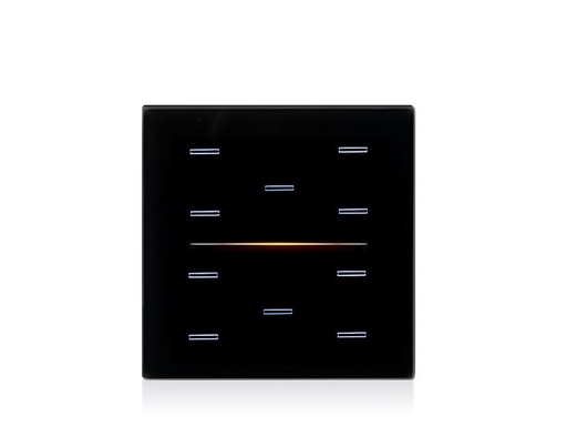 KNX push sensor cover GLASSPAD Line 10-speed, Double – black