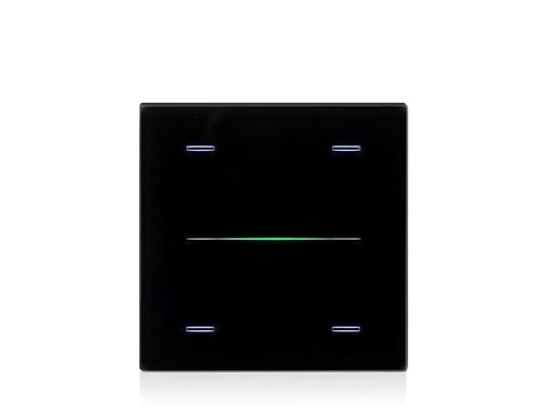 KNX Touch Sensor Cover GLASSPAD Line 4-way, Single – black