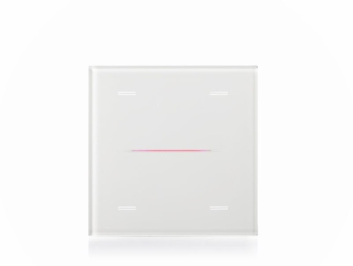 KNX Touch Sensor Cover GLASSPAD Line 4-way, Single – white
