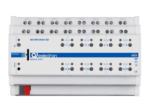 KNX switching actuator plus 16x, SD card
