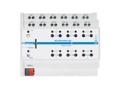 KNX switching actuator plus 12x, SD card