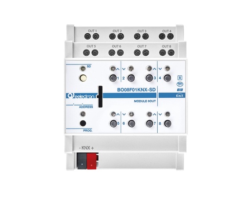 KNX switching actuator plus 8x, SD card