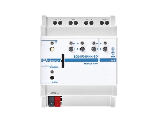 KNX switching actuator plus 4x, SD card