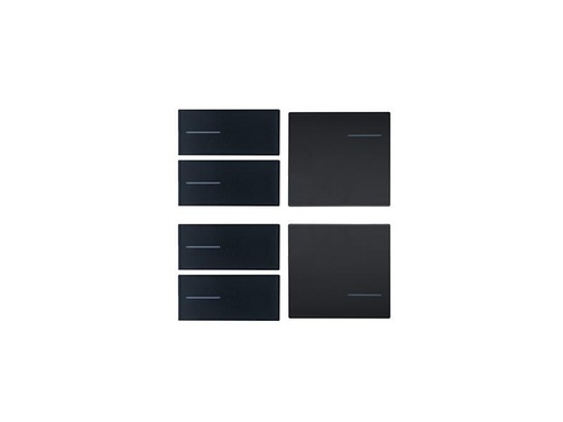 Keypad Set 4x left, 2x right – Black plastic