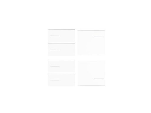 Keypad Set 4x left, 2x right – White plastic