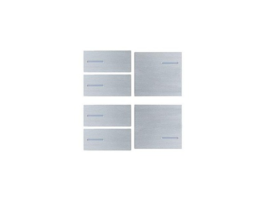 Keypad Set 4x left, 2x right – Metal Silver