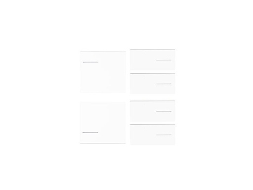 Keypad Set 2x left, 4x right – Helvetia White Plastic