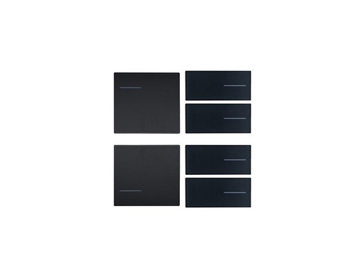 Keypad Set 2x left, 4x right – Black plastic