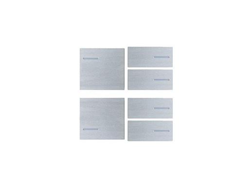 Keypad Set 2x left, 4x right – Metal Silver