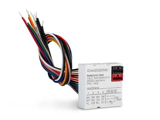 KNX push-button interface 4-way, 4 LED outputs