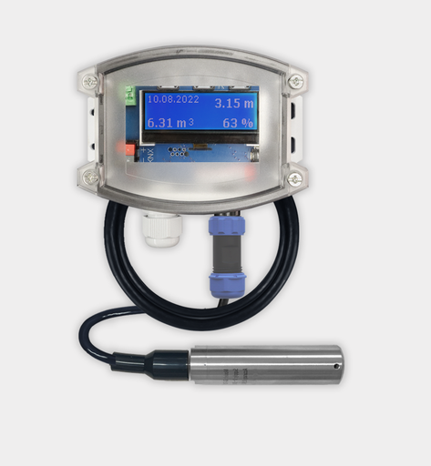 SK80-F-T-PMO-5 - KNX Fill Level Meter for Oil Tanks, Hydrostatic Sensor with Temp, up to 5 m (16.4 ft)