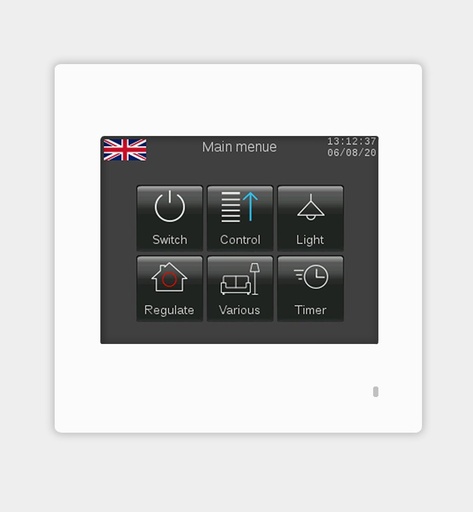 Touch_IT-PC35 - KNX 3.5" Color Touch Panel with Temperature Sensor, Flush Mount