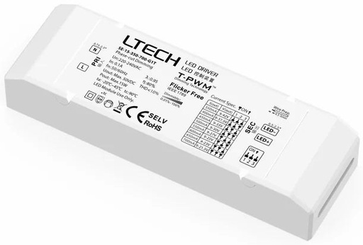 DMX512/RDM Dimmable CC LED Driver 12–20W, NFC Programmable, UL