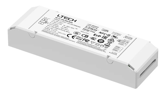 0-10V Tunable White CC LED Driver 12–40W, NFC Programmable, UL