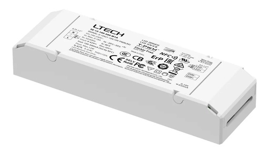 0-10V Dimmable CC LED Driver 12–40W, NFC Programmable, UL