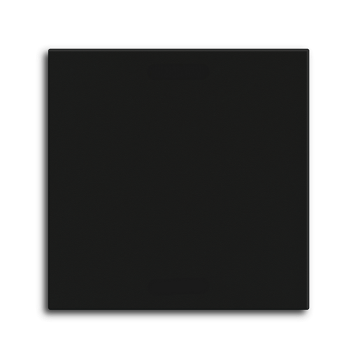 Rocker for the KNX Push Button Light 55 Basic 1 gang, Black matt finish, neutral