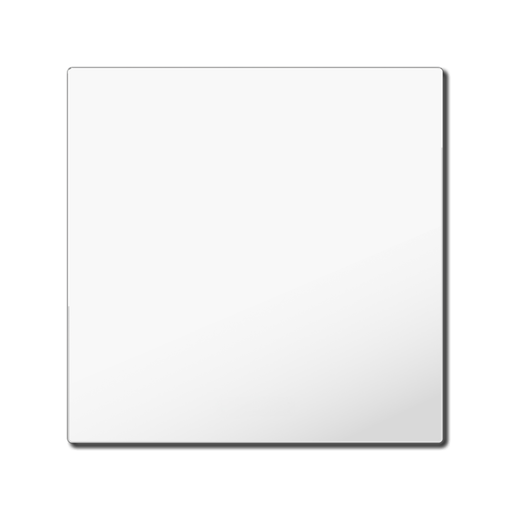 Rocker for the KNX Push Button Light 55 Basic 1 gang, Pure White glossy finish, neutral