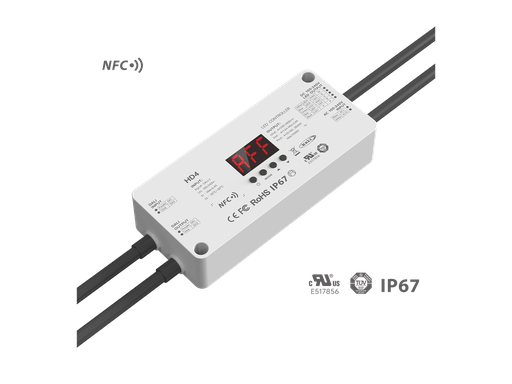 UL-Certified DALI-2 NFC RGBW High-Voltage IP67 Controller