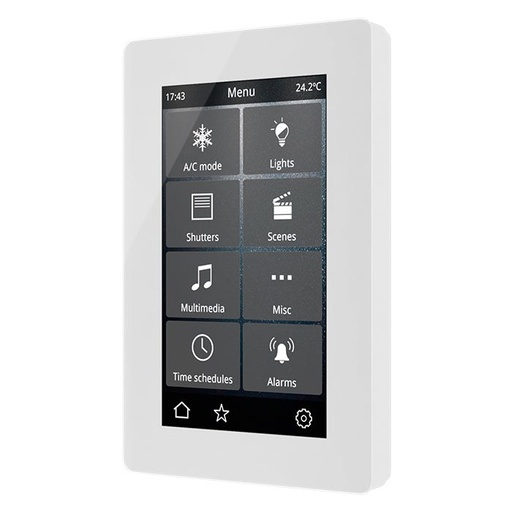 VERSO 2 4.3" Touch panel, GLASS white