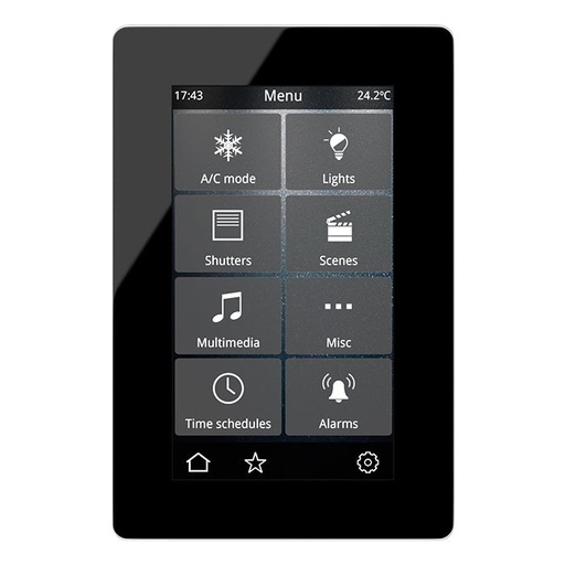 VERSO 2 4.3" Touch panel, GLASS black