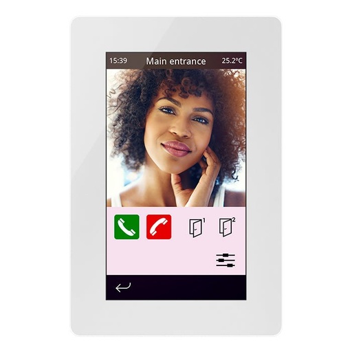 VERSO INDOOR 4.3" Touch panel, GLASS white