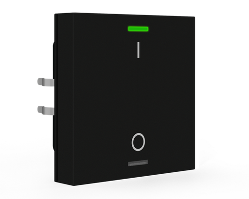 KNX Push Button Lite 55 1 gang, RGBW, switch, Black matt