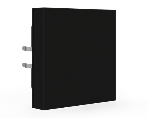 KNX Push Button Lite 55 Basic 1 gang, neutral, Black matt