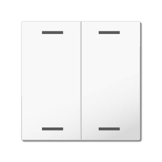 Rocker for the KNX Push Button Light 55 2 gang, white glossy finish, neutral