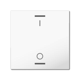 Rocker for the KNX Push Button Light 55 1 gang, white glossy finish, switch