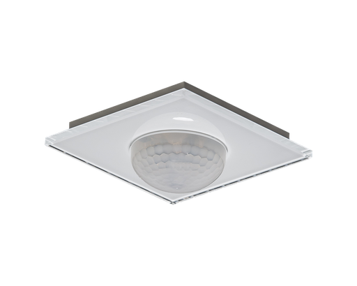 KNX Glass Presence Detector 360° with 3 sensors and a temperature sensor, White