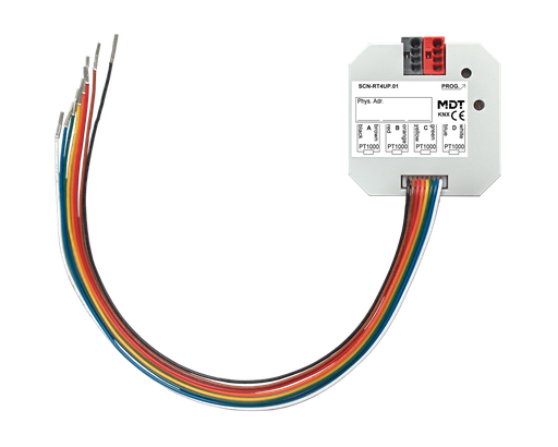 KNX Temperature Controller/Sensor 4-channel, flush mounted