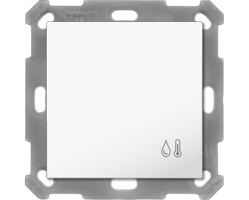 KNX Room Temperature/Humidity sensor 55, White glossy finish