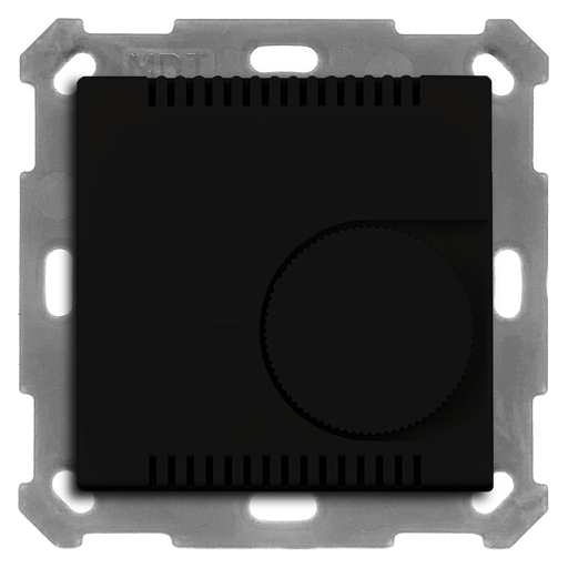 KNX Room Temperature Controller 55, adjustable, Black matt finish