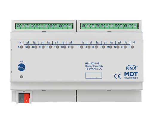 KNX Binary Input 16-channel, 8 SU MDRC, Inputs 24 V AC/DC