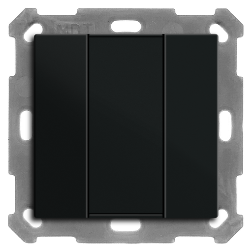 KNX Push Button 55 2 gang, Black matt finish