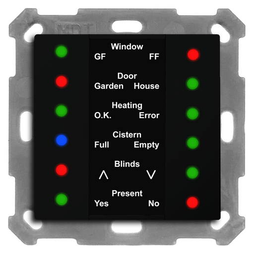 KNX LED Indicator 55, Black matt finish