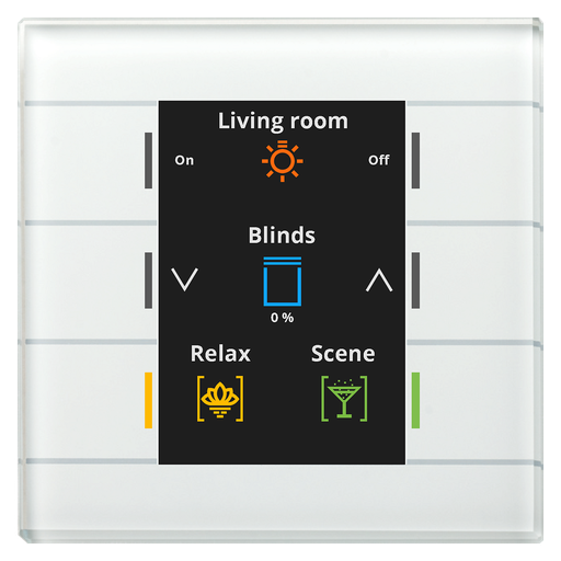 KNX Glass Push Button II Smart, White