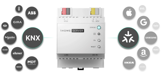 Server for KNX/Loxone/Crestron. Full integration with Apple Home, Google Home, Samsung SmartThings, voice interfaces and Matter